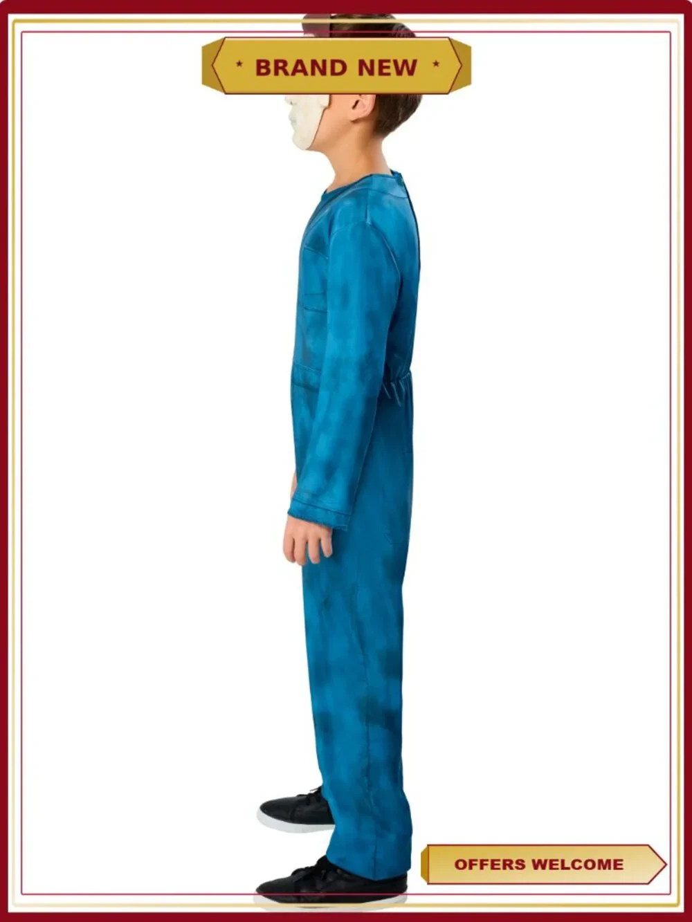 Michael Myers Halloween Costume Kids Boys Size L Jumpsuit Mask Horror